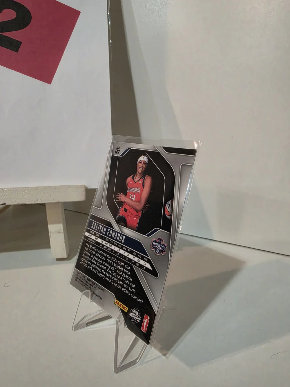 Aaliyah Edwards Rookie Basketball Trading Card - Silver/Purple